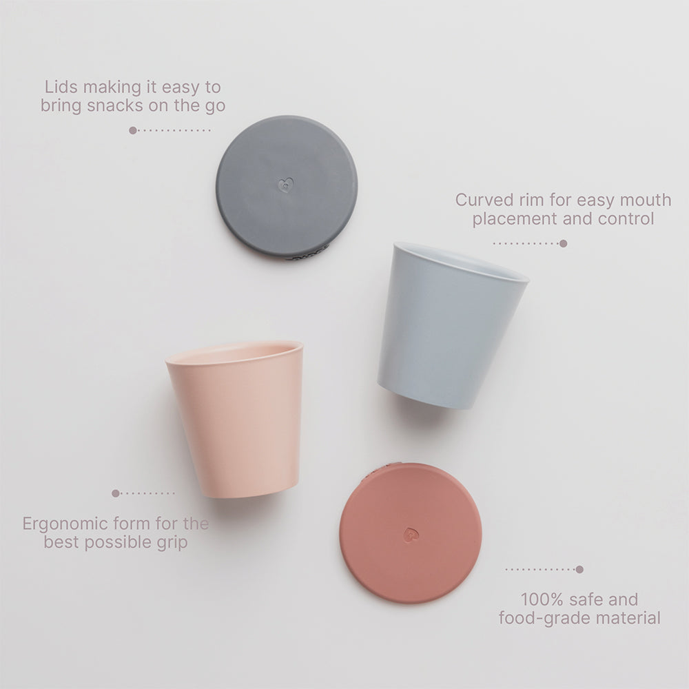 Bibs Cup Set, 2pk (4 Colours) - Made in Denmark/EU