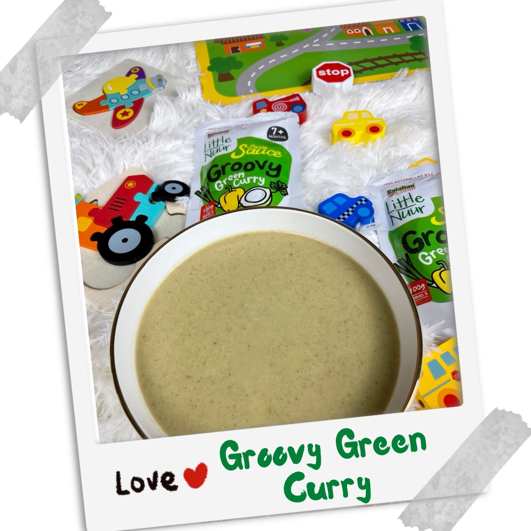 Eatalian Express Little Nuur Baby Pasta Sauce, 100g - Groovy Green Curry (Exp 11/26)