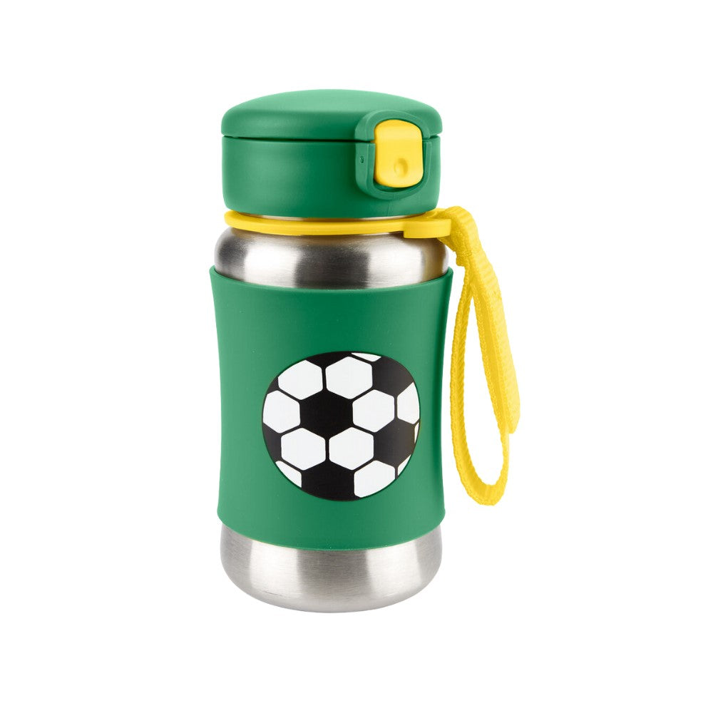 Skip Hop Sleeve Stainless Steel Straw Bottle, 350ml (8 Designs) - Pupsik Singapore
