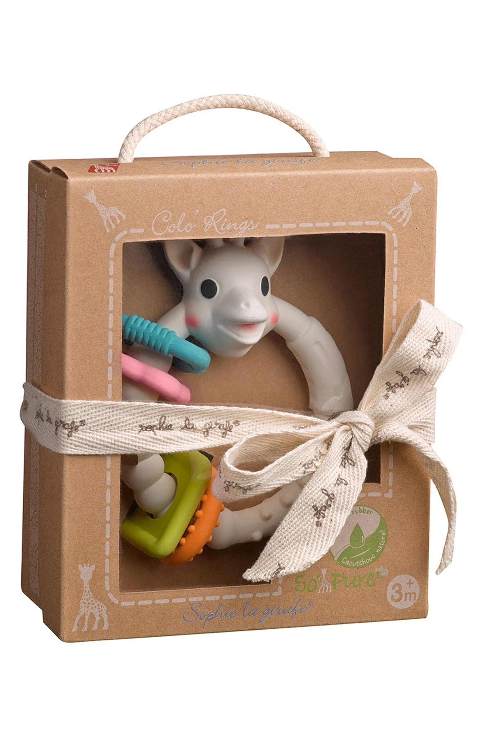 Sophie The Giraffe So Pure Colo'Rings Teether