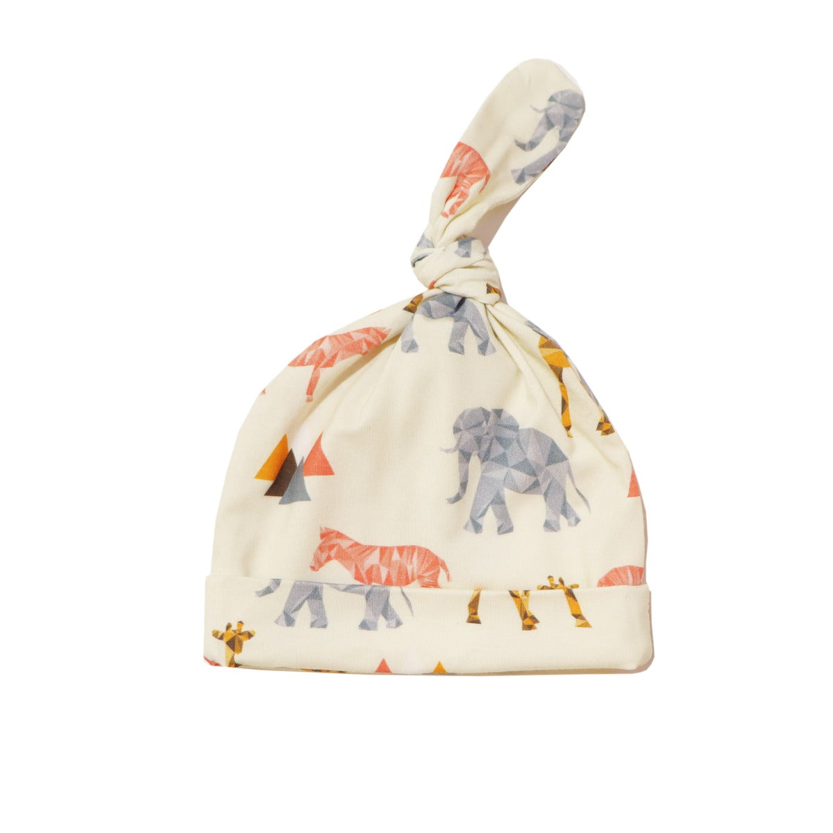 A, Apple Pie Bamboo Baby Hat & Swaddle Set - Safari