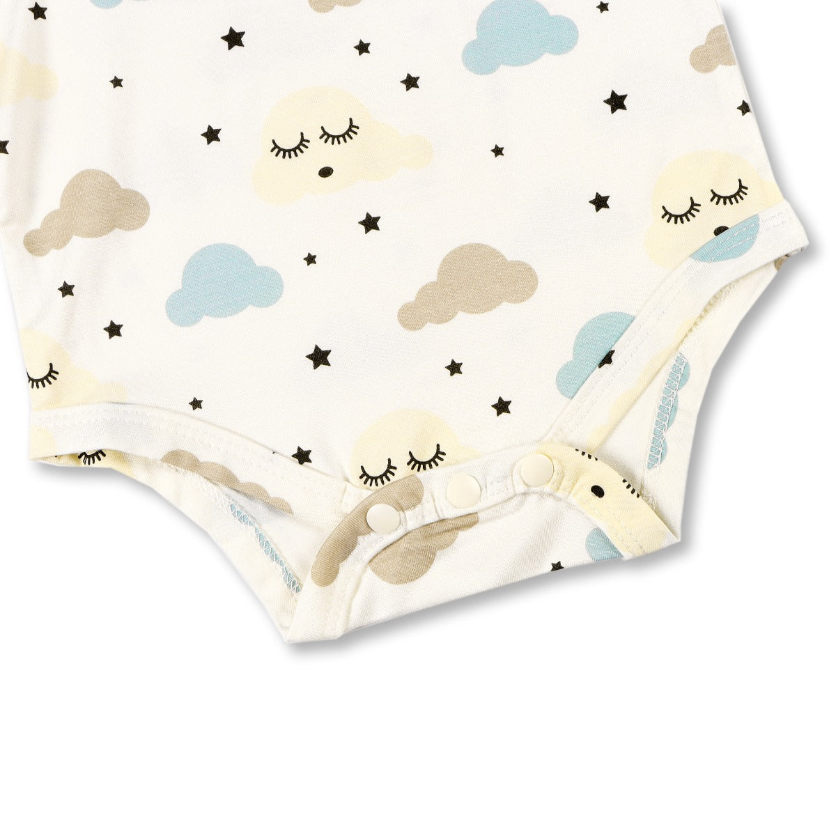 A, Apple Pie Bamboo Baby Sleeveless Tank Onesie - Dreamy Clouds (5 Sizes)