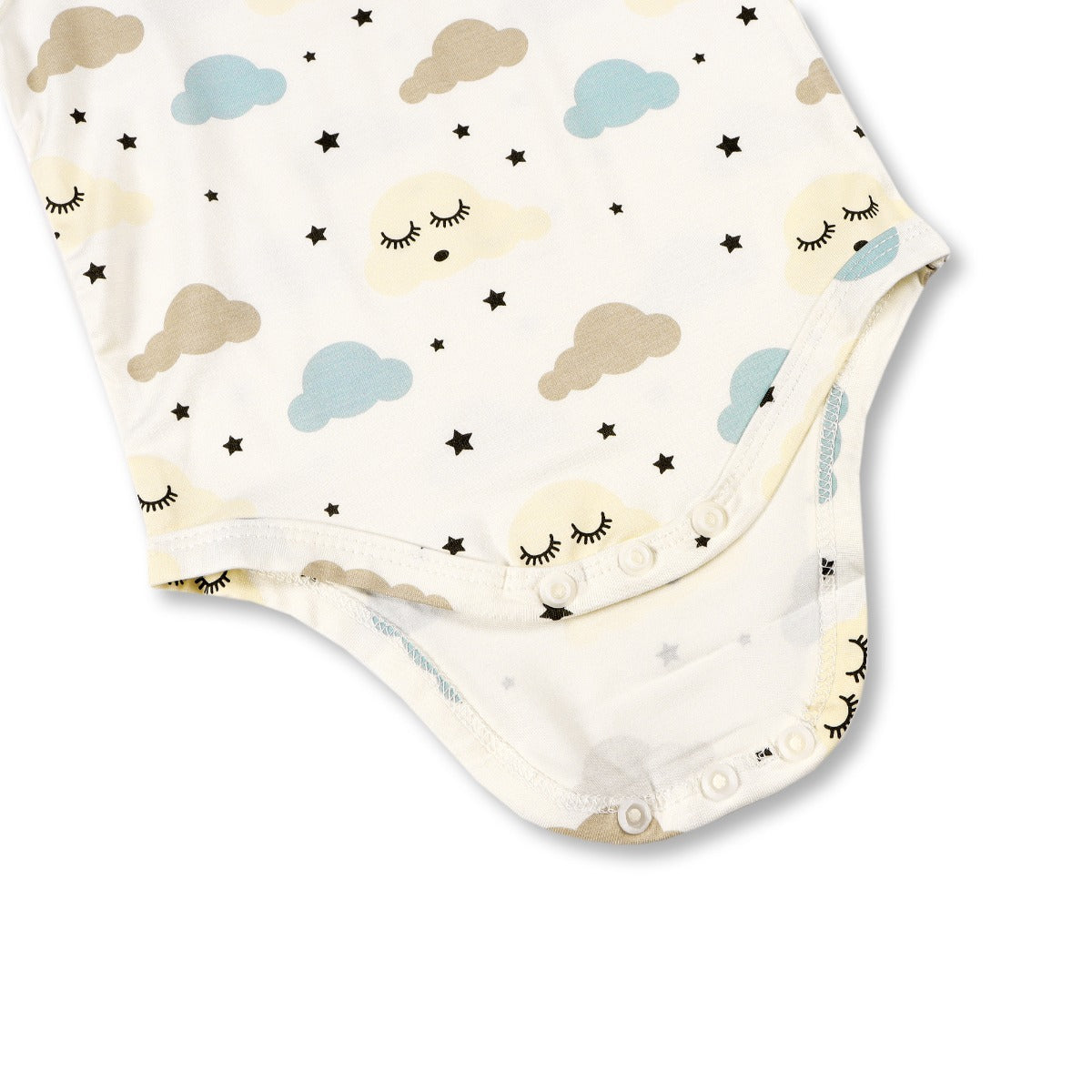 A, Apple Pie Bamboo Baby Sleeveless Tank Onesie - Dreamy Clouds (5 Sizes)