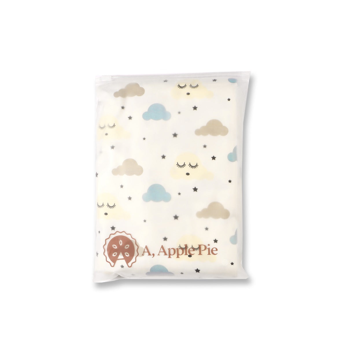 A, Apple Pie Bamboo Swaddle Blanket - Dreamy Clouds