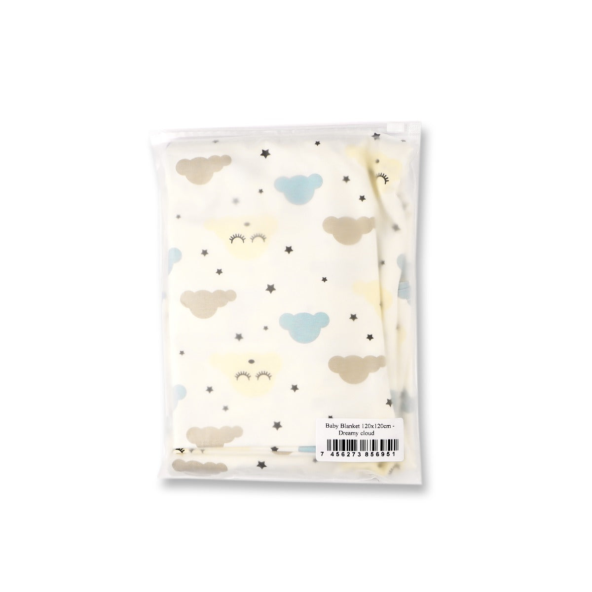 A, Apple Pie Bamboo Swaddle Blanket - Dreamy Clouds