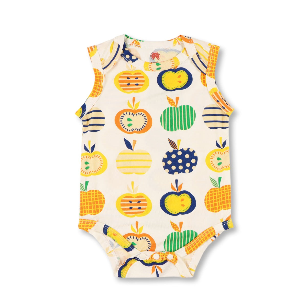 A, Apple Pie Bamboo Baby Sleeveless Tank Onesie - Apple Farm (5 Sizes)