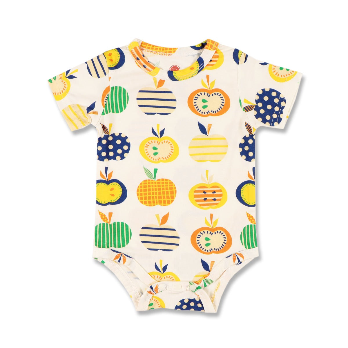 A, Apple Pie Bamboo Baby Short Sleeve Onesie - Apple Farm (5 Sizes)