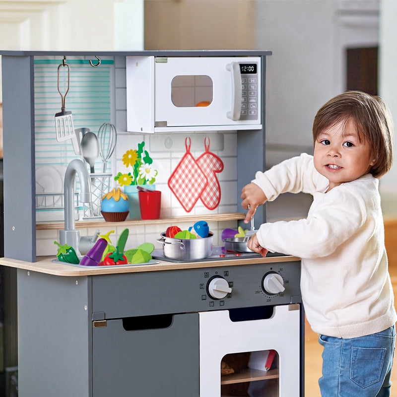 Hape Kitchen with Light and Sound - Grey
