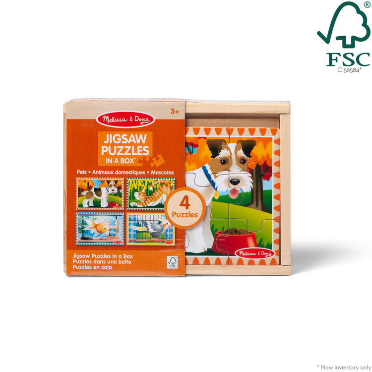 Melissa & Doug Jigsaw Puzzles in a Box, 4 x 12pcs (4 Designs) - Pupsik Singapore