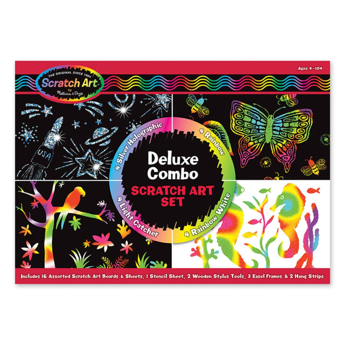 Melissa & Doug Scratch Art® Deluxe Combo Set - Pupsik Singapore