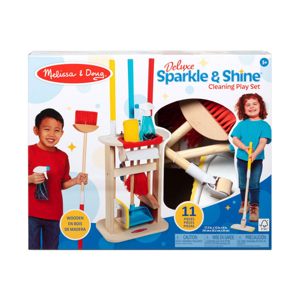 Melissa & Doug Deluxe Sparkle & Shine Cleaning Set