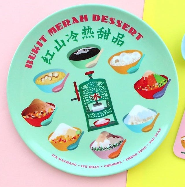 The Little Drom Store Melamine Plate (8 inch) (25 Designs) - Pupsik Singapore