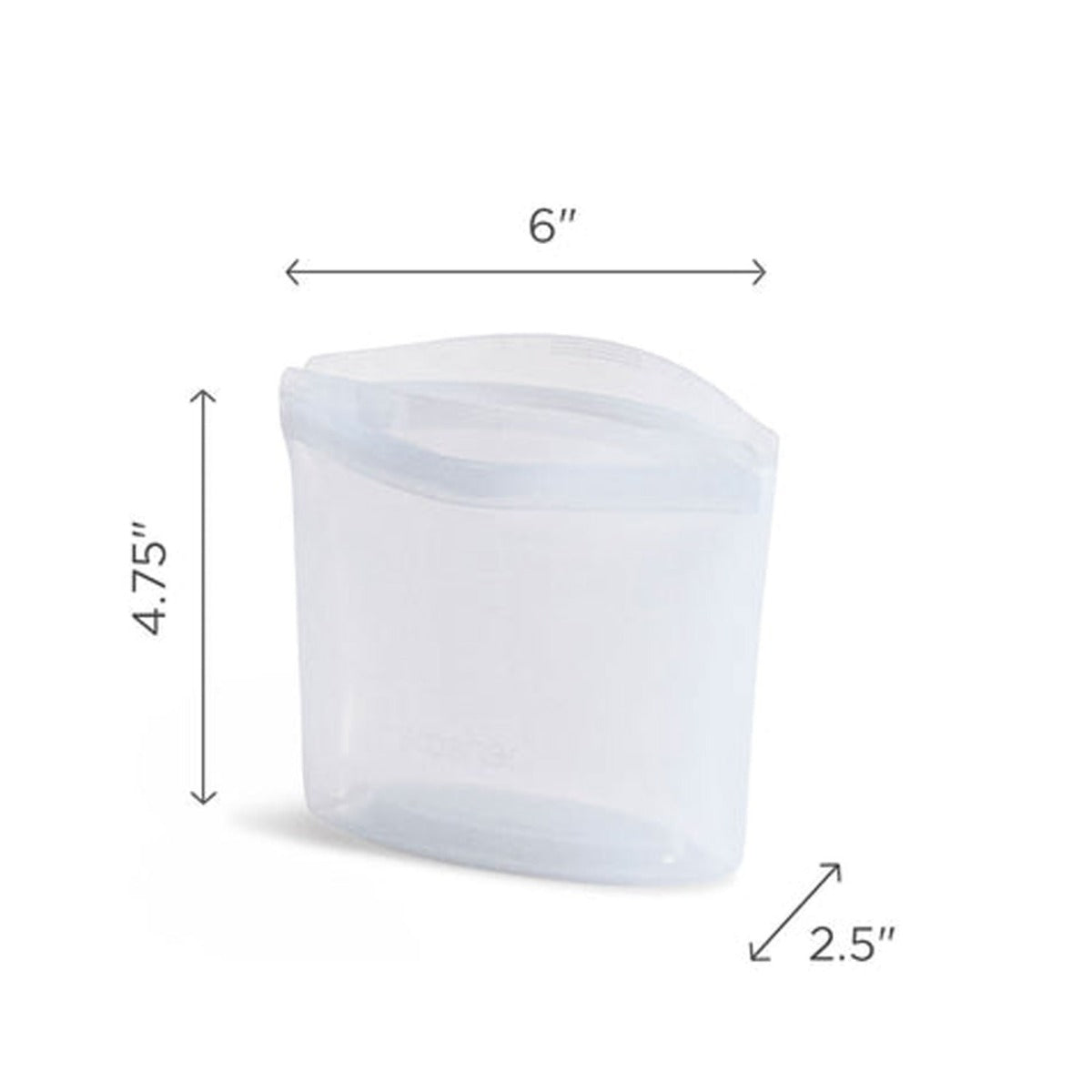 Stasher Reusable Silicone 1-Cup Bowl, 8 fl oz - Clear