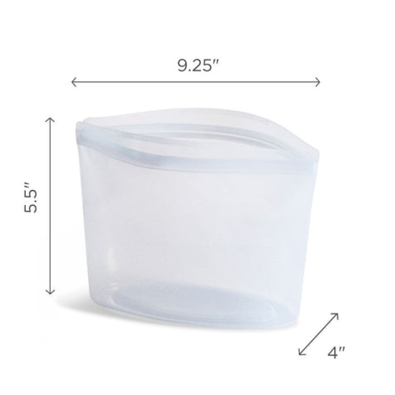 Stasher Reusable Silicone Bowl Bundle (2-Cup & 4-Cup) - Clear