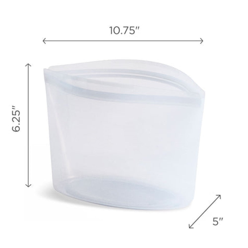 Stasher Reusable Silicone 6-Cup Bowl, 48 fl oz - Clear