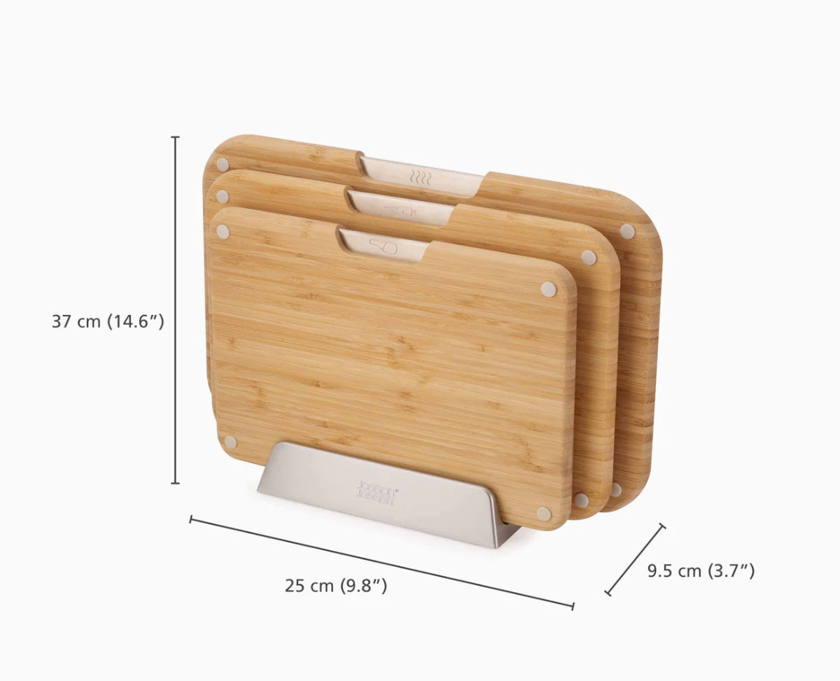 Joseph Joseph Nest Boards 3-piece Chopping Board Set - Bamboo