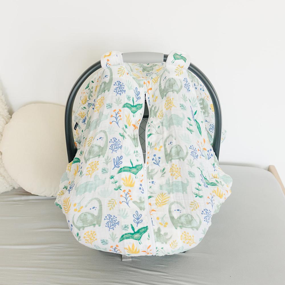Bebe Au Lait Muslin Infant Car Seat Covers (4 Designs) - Pupsik Singapore