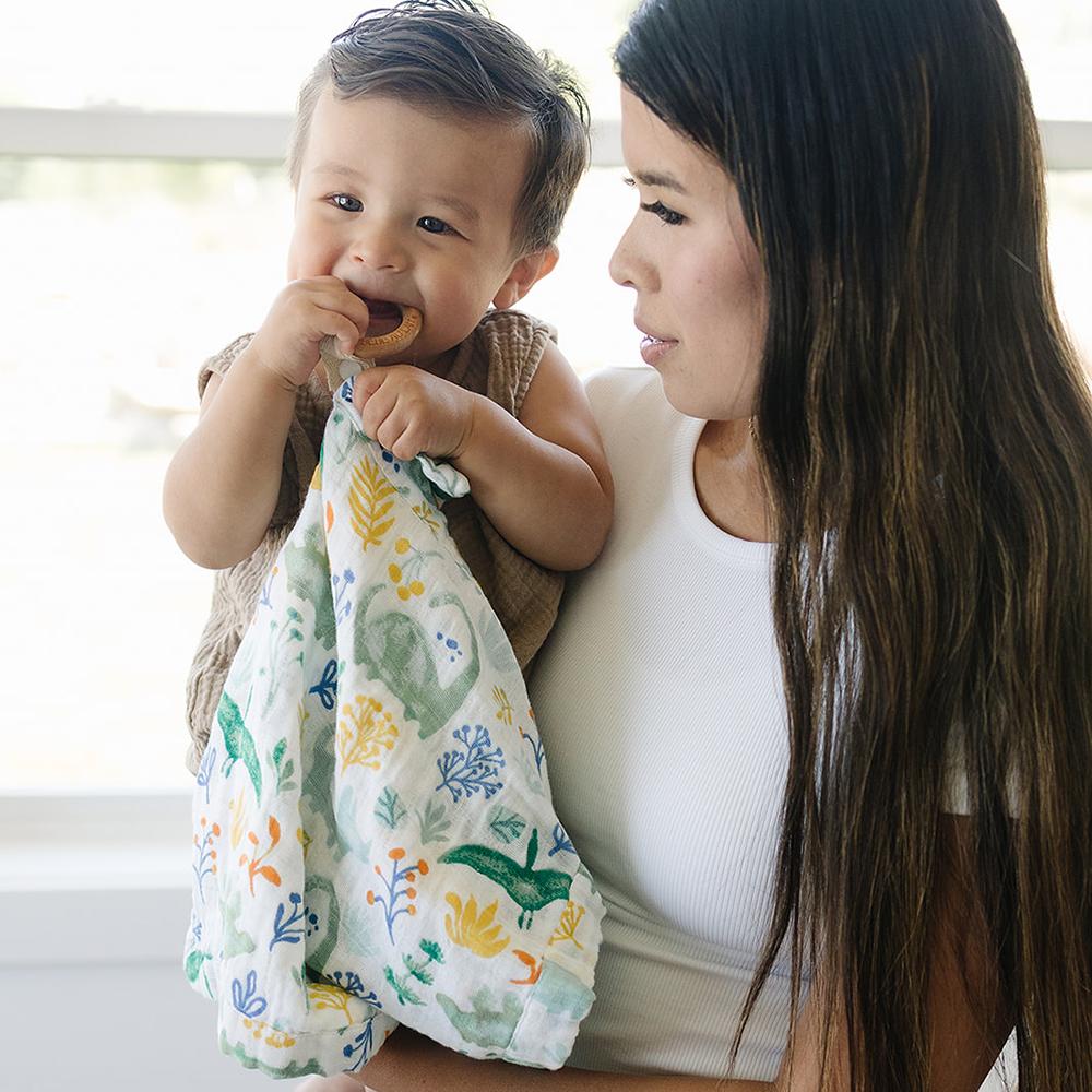 Bebe Au Lait Classic Muslin Teether Blanket (3 Designs) - Pupsik Singapore