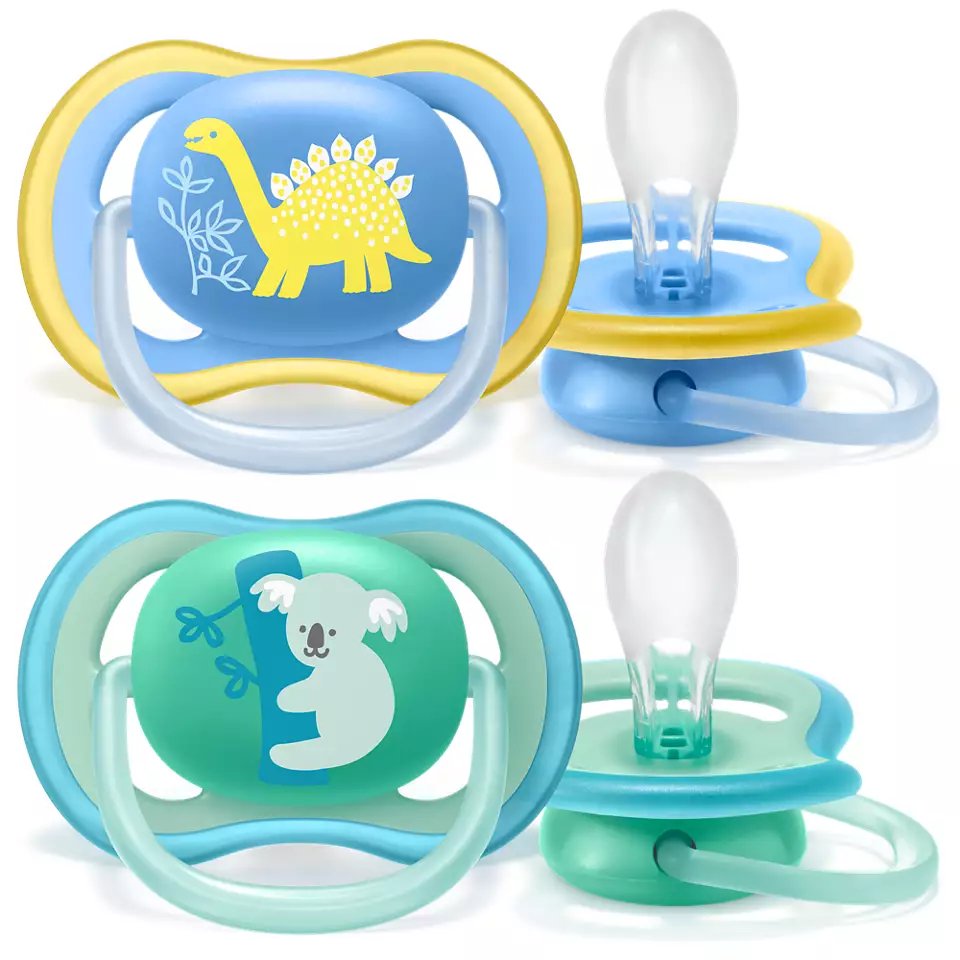 Philips Avent Ultra Air Pacifier, 2pk - 18M+ (4 Designs) - Pupsik Singapore