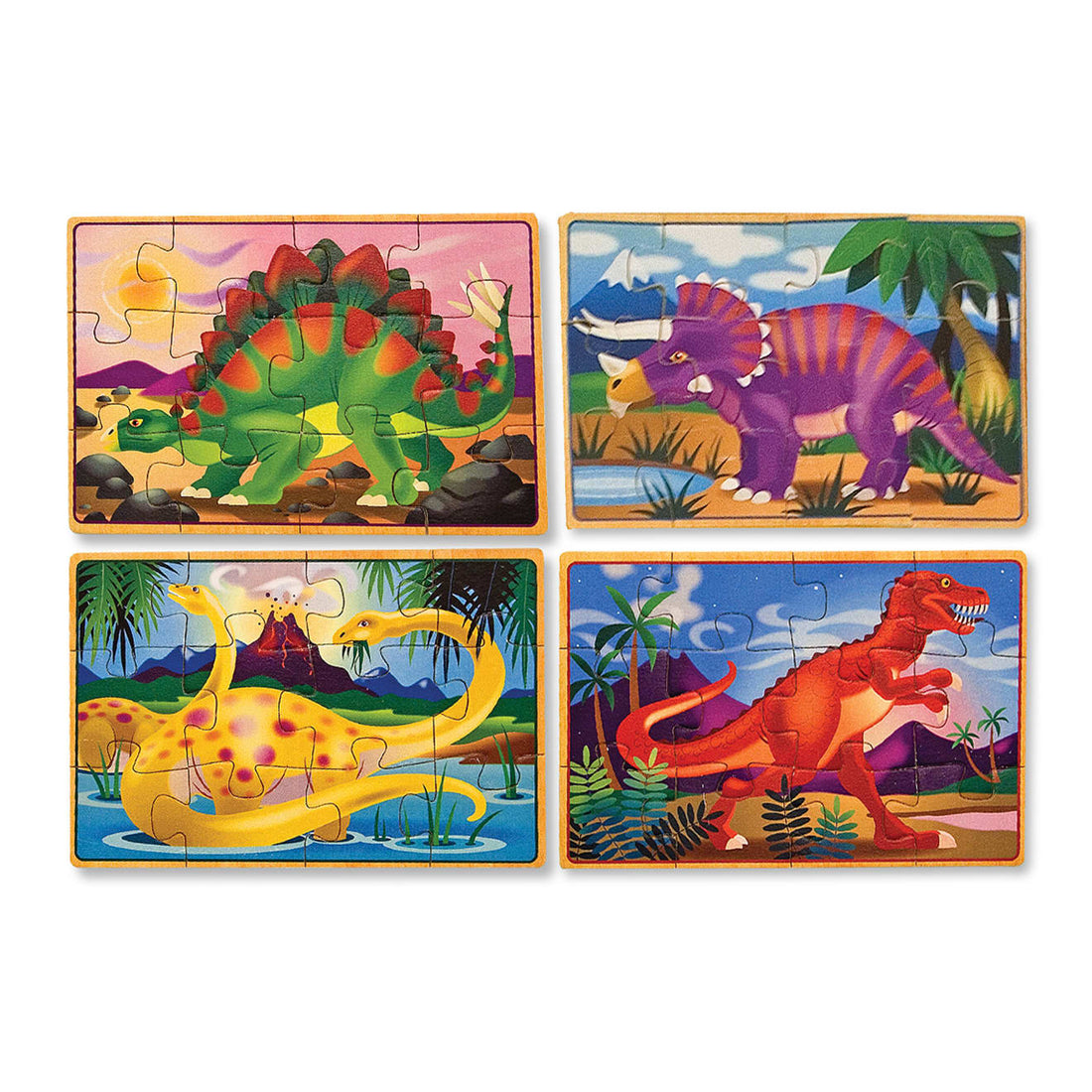 Melissa & Doug Jigsaw Puzzles in a Box, 4 x 12pcs (4 Designs)