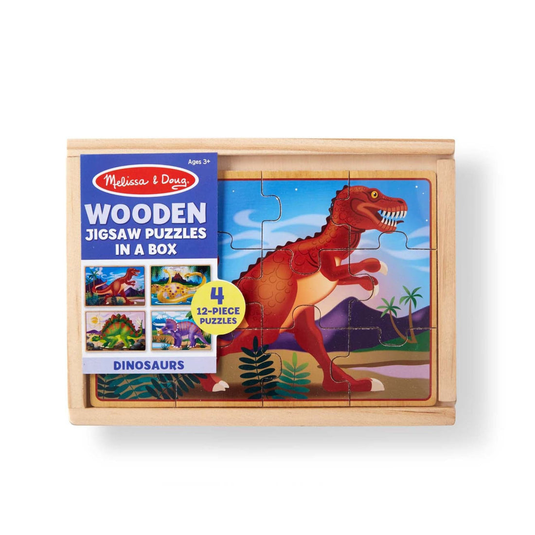 Melissa & Doug Jigsaw Puzzles in a Box, 4 x 12pcs (4 Designs)