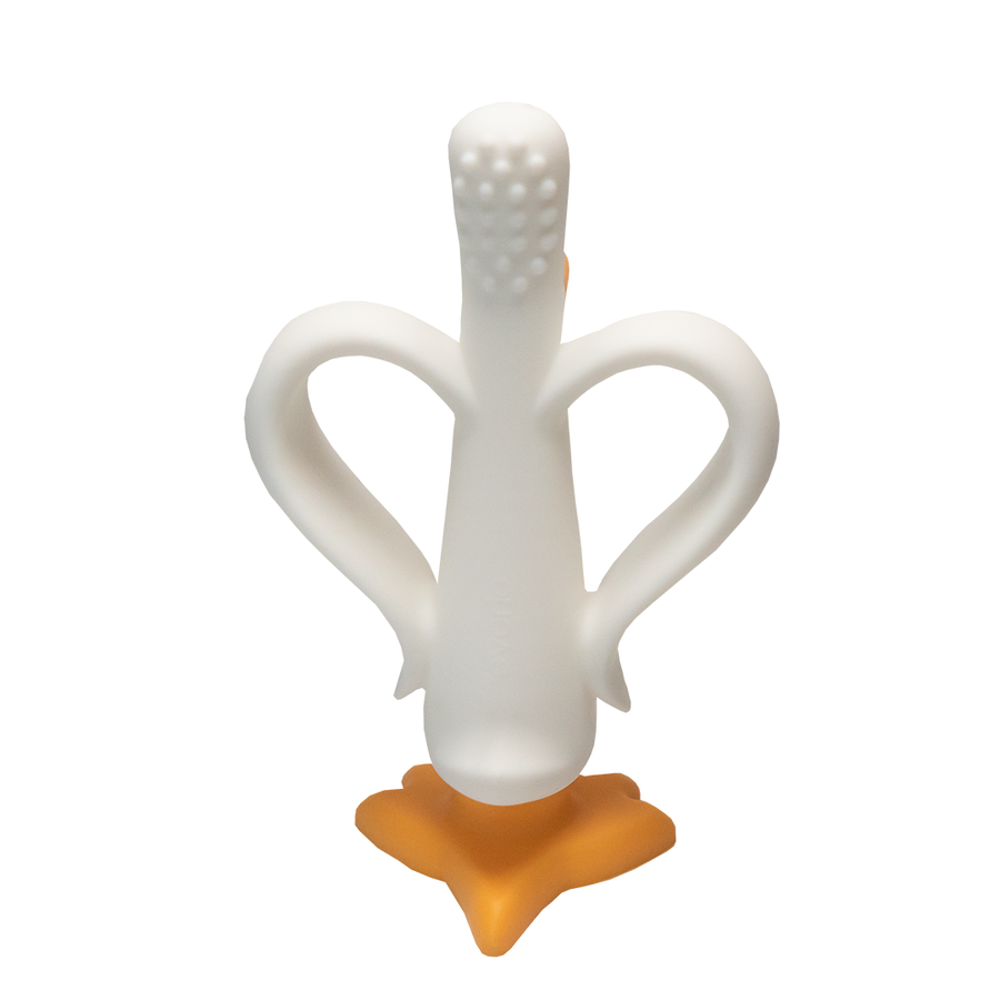Evorie Silicone Soothing Teether - Dippy Duck, 6m+