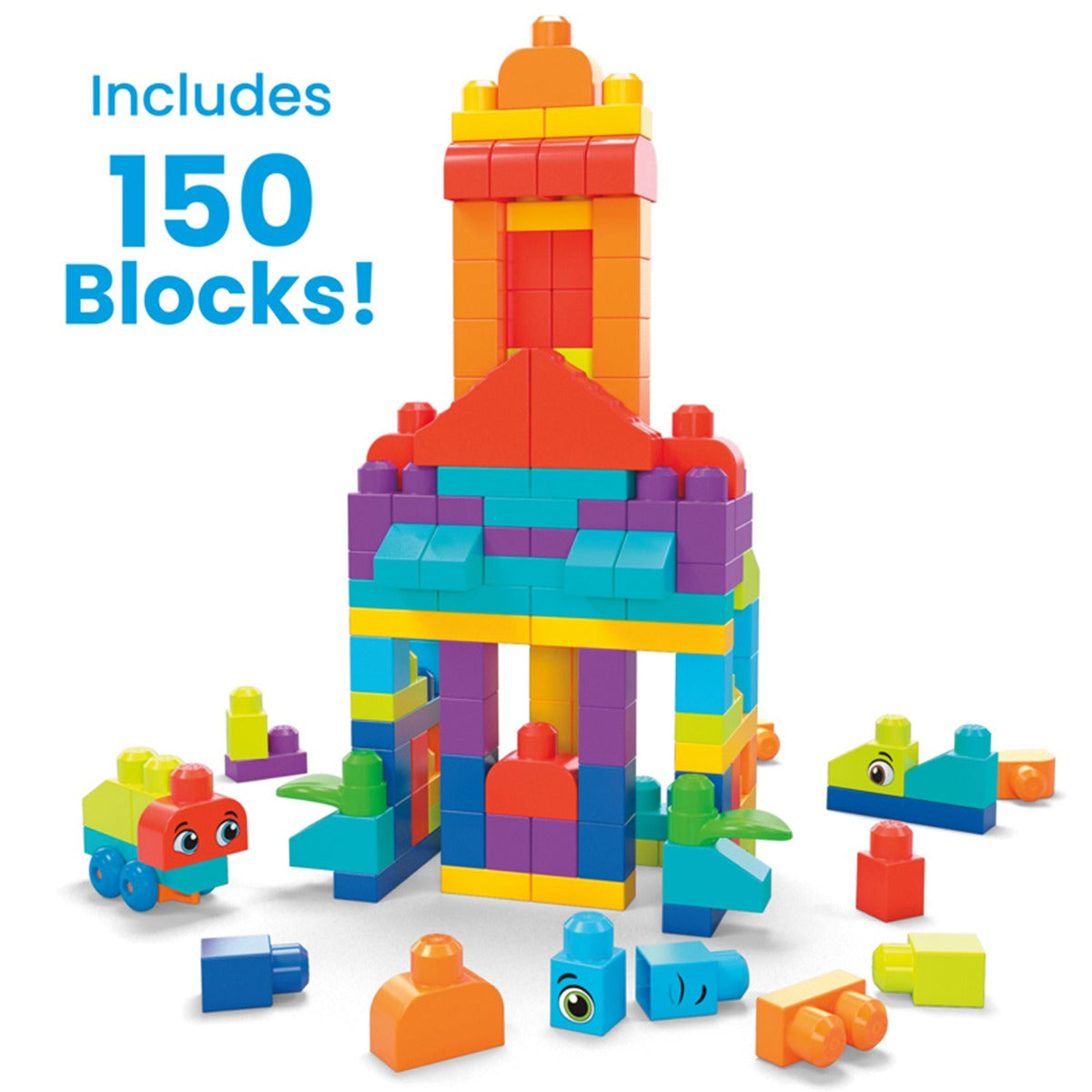 Mega Bloks Bigger Bulk Bag, 150pcs