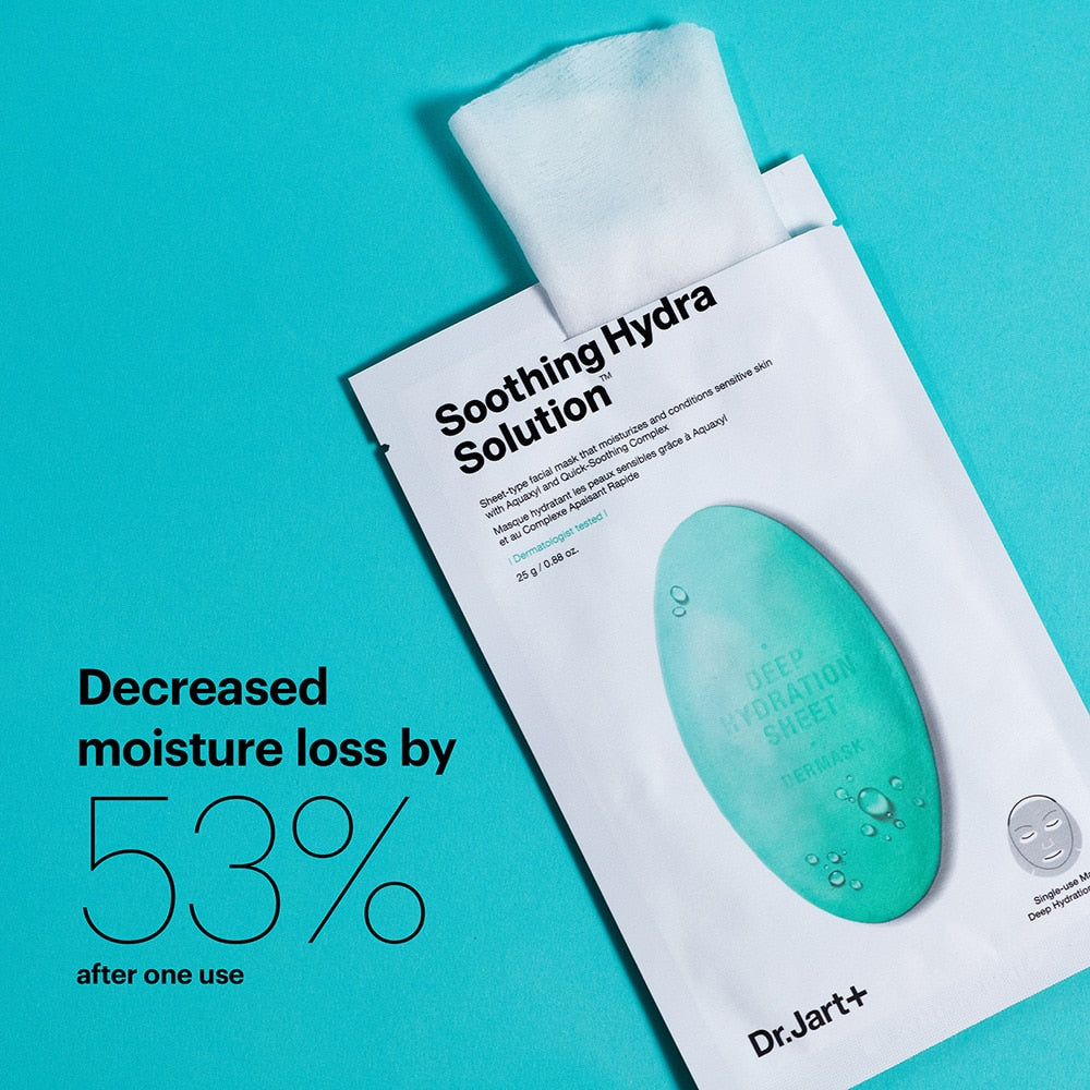 Dr. Jart+ Dermask Water Jet Soothing Hydra Solution Facial Mask, 5pcs (Exp 06/26)