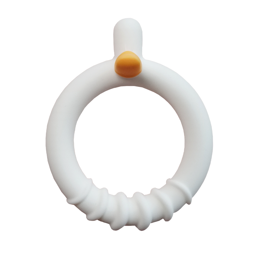 Evorie Silicone Soothing Teether - Donut Duck, 3m+