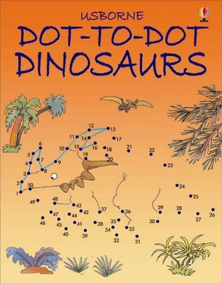 Usborne Dot-to-Dot Dinosaurs Book