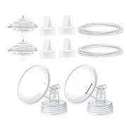Maymom Wide-Neck Flange, Valve, Backflow Protector, Tubing Kit for Spectra (Double) (9 Sizes)