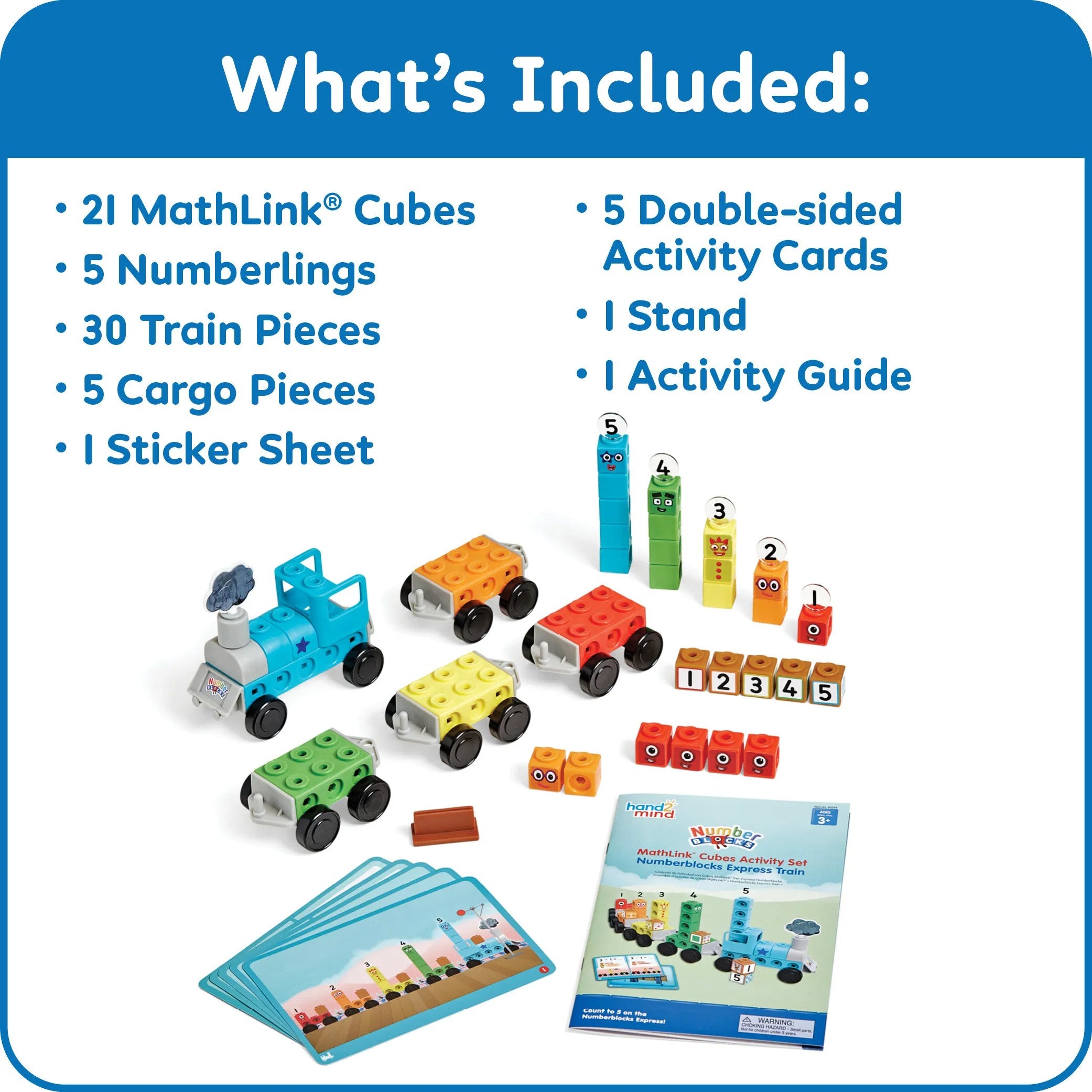Numberblocks MathLink Cubes Express Train Express Train, 68pcs