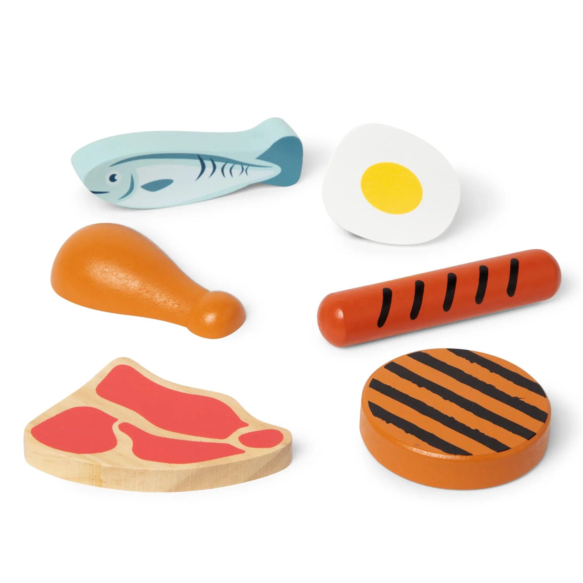 Melissa & Doug Wooden Food Groups (4 Types) - Pupsik Singapore