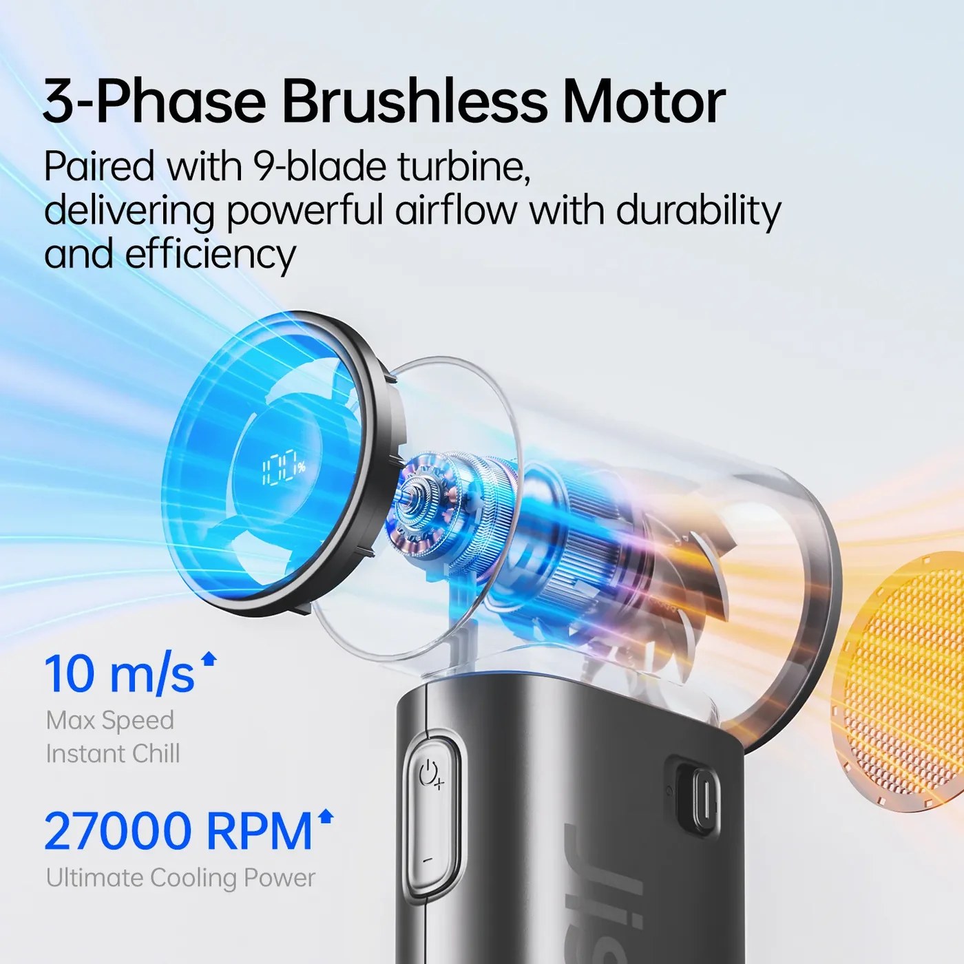 JisuLife Handheld Fan Life 9S , 5000mah (3 Colors)