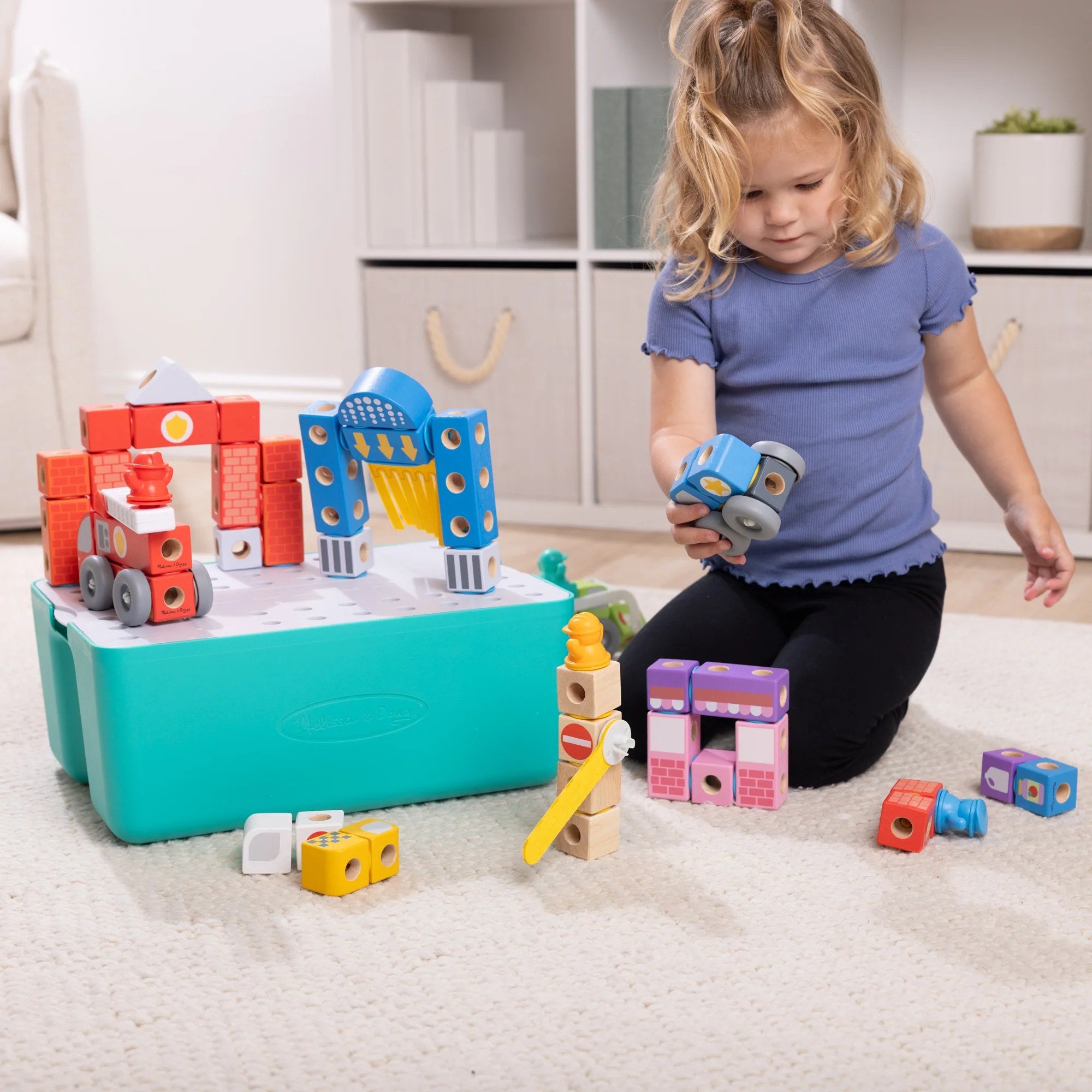 Melissa & Doug Blockables Play Set (8 Types)