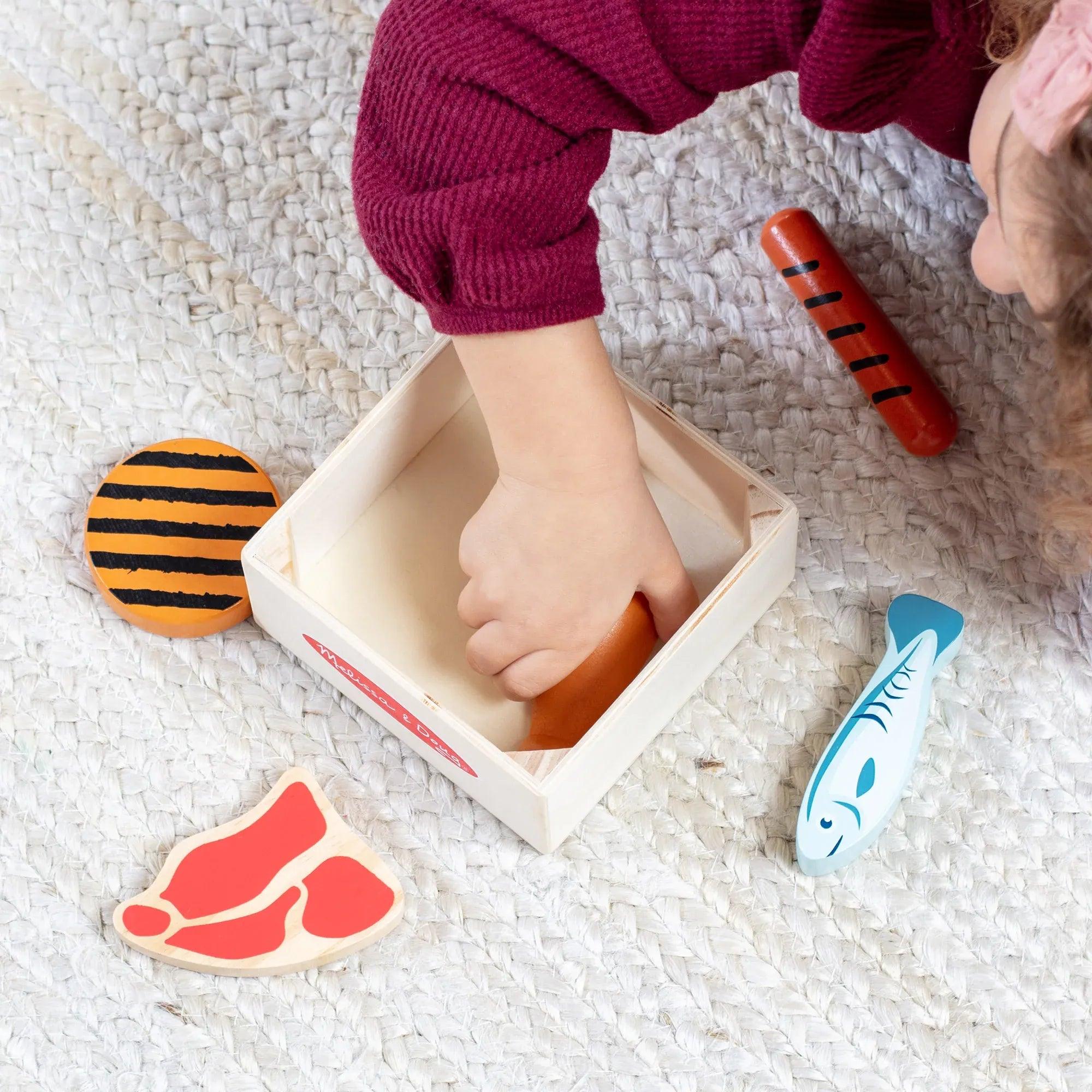 Melissa & Doug Wooden Food Groups (4 Types) - Pupsik Singapore