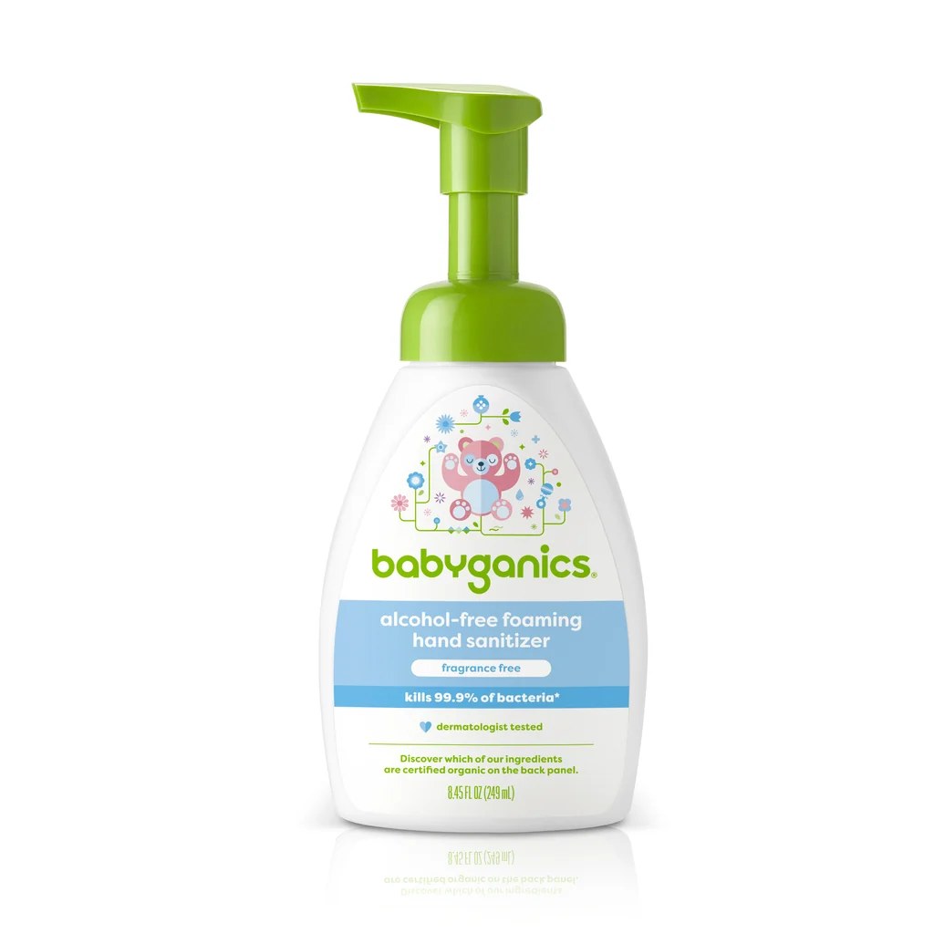 Babyganics Alcohol-Free Foaming Hand Sanitizer, 249ml (Exp 12/27)