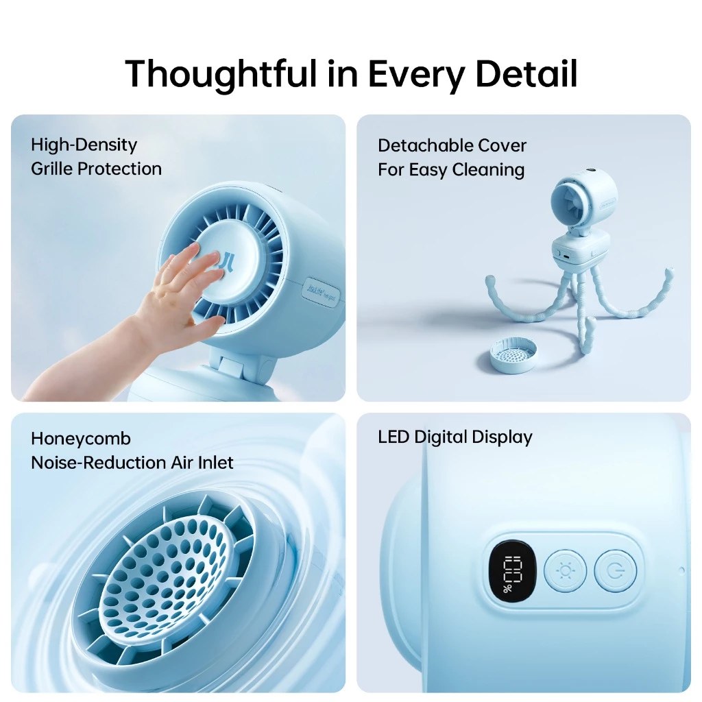 JisuLife Clip/Octopus Stroller Fan Life 4, 5000mah (4 Types)