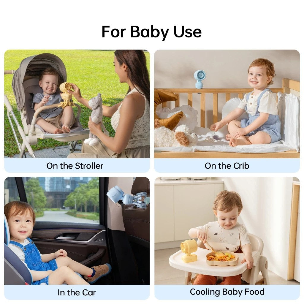 JisuLife Clip/Octopus Stroller Fan Life 4, 5000mah (4 Types)