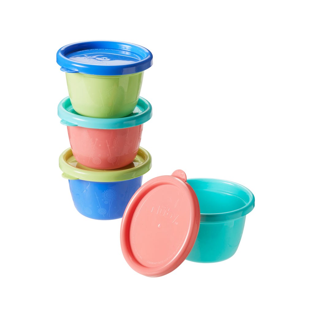 Nuby Store & Go Food Pots, 4pk