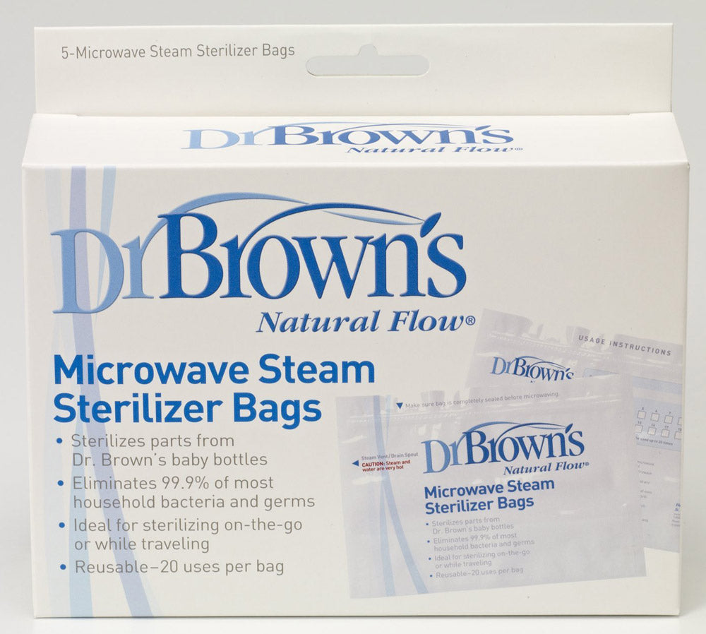 Dr. Brown's Microwave Steam Sterilizer Bags, 5 pack