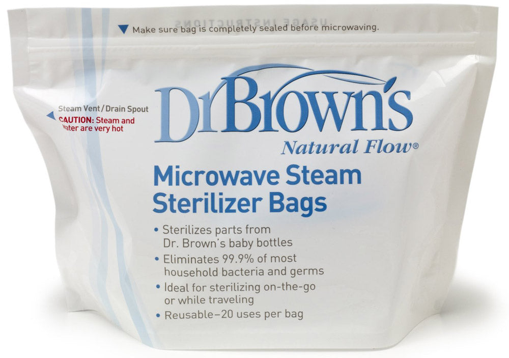 Dr. Brown's Microwave Steam Sterilizer Bags, 5 pack