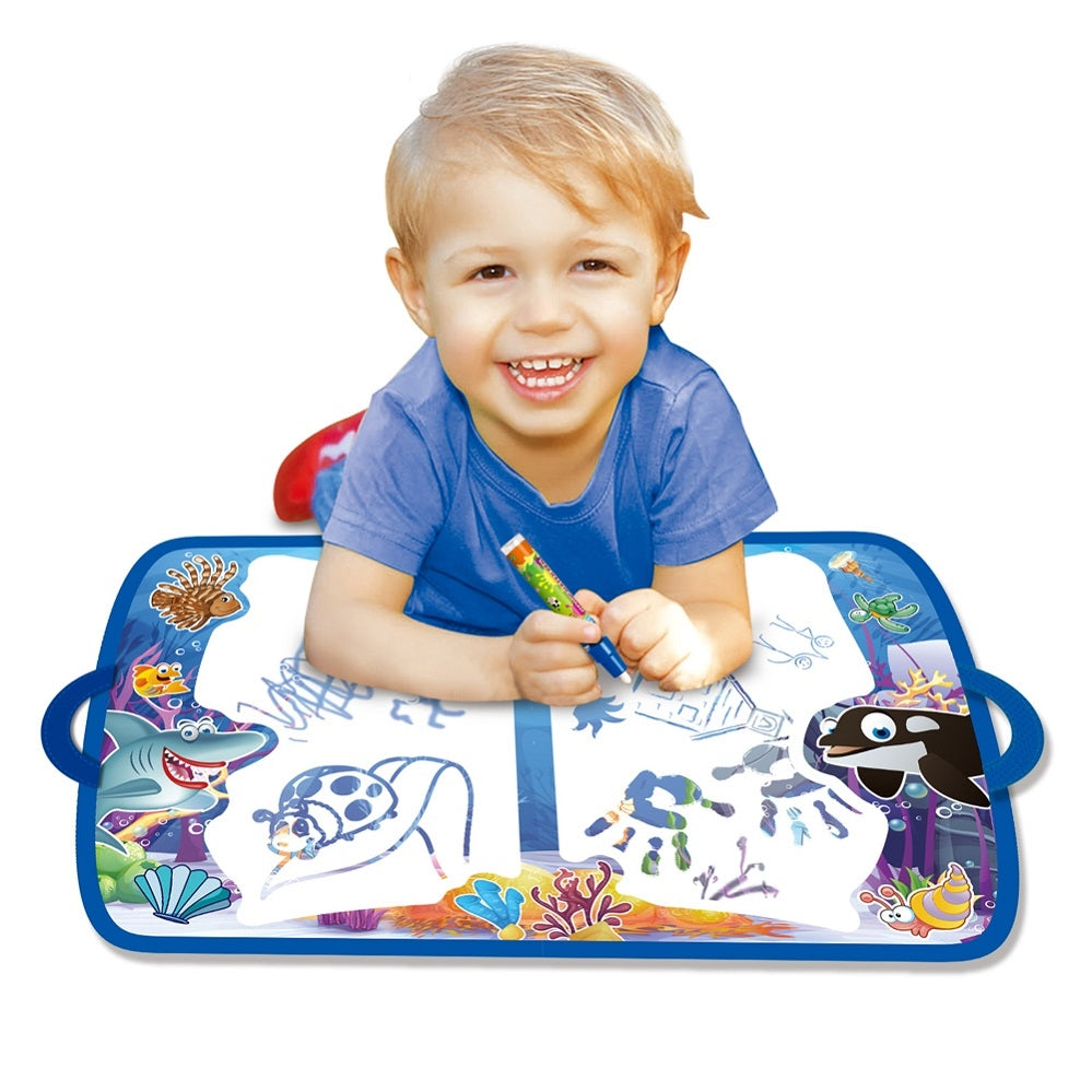 Water Doodler Wet Brush Drawing Travel Mat - Sea