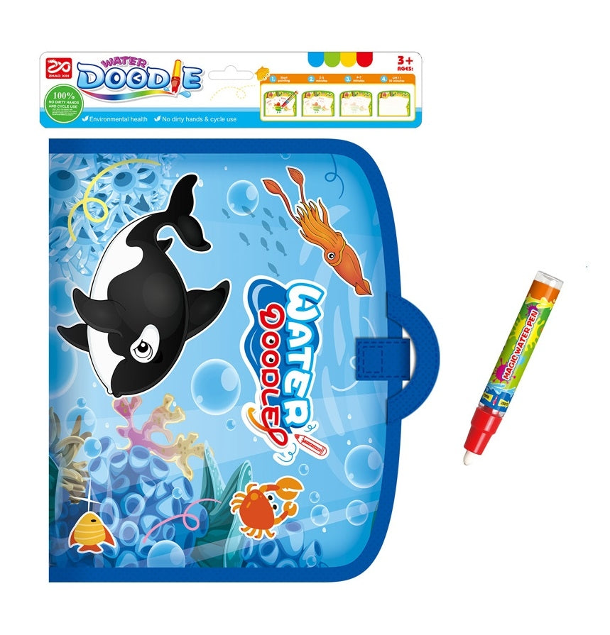 Water Doodler Wet Brush Drawing Travel Mat - Sea