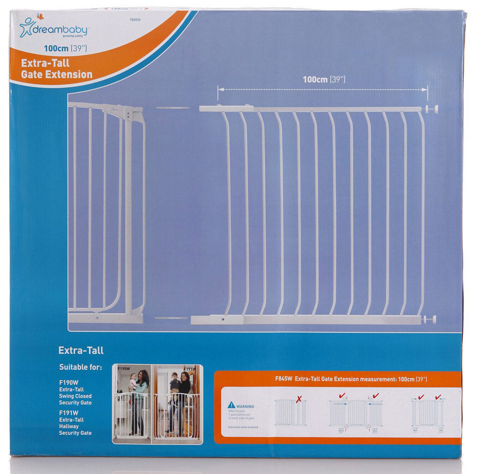 Dreambaby Extra-Tall Gate Extensions (2 Sizes, 63-100cm)