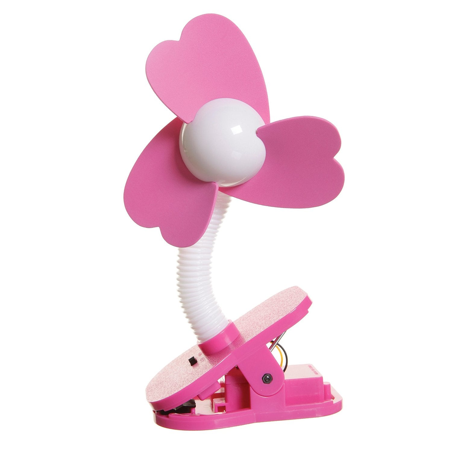 Dreambaby Stroller Fan White with Pink Foam