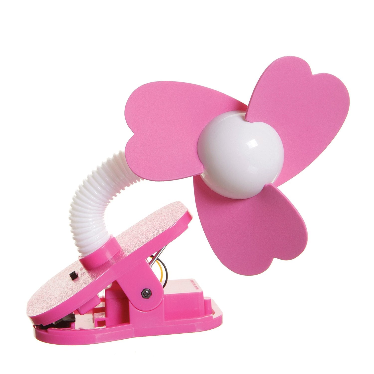 Dreambaby Stroller Fan White with Pink Foam