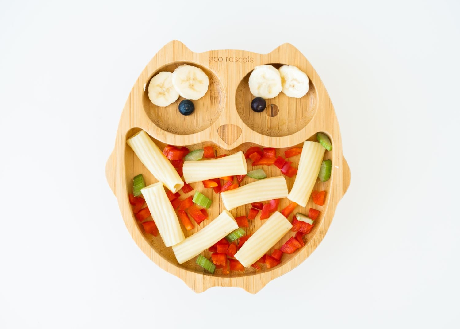 Eco Rascals Owl Bamboo Suction Plate (3 Colours) - Pupsik Singapore