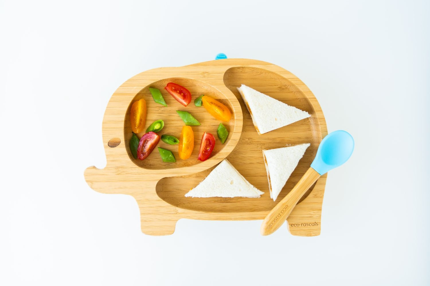Eco Rascals Elephant Bamboo Suction Plate - Pupsik Singapore