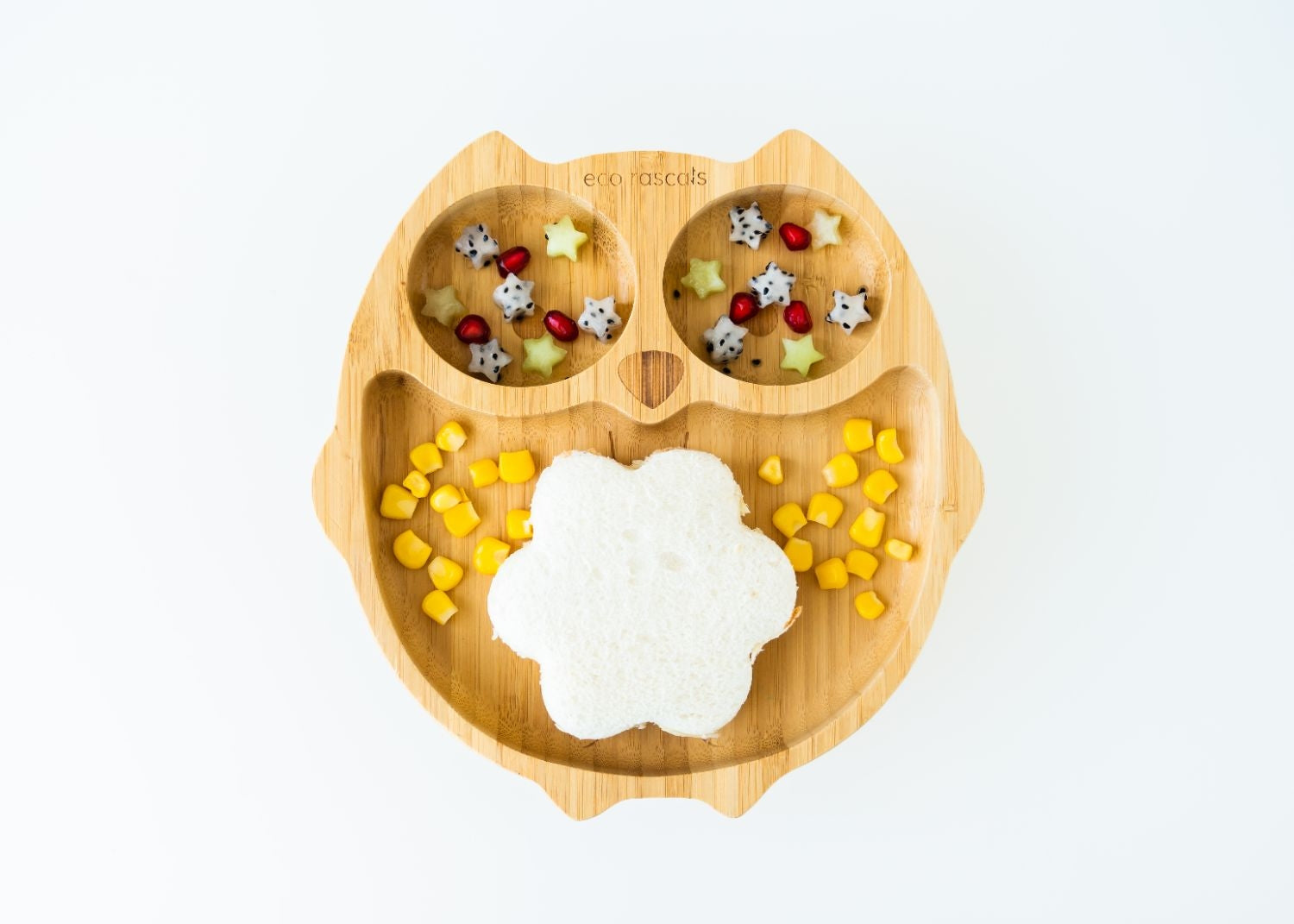 Eco Rascals Owl Bamboo Suction Plate (3 Colours) - Pupsik Singapore